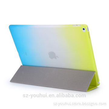 Factory direct sale rainbow color for ipad pro 12.9 stand case
